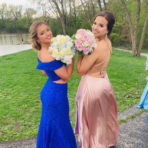 Blue special occasion dress